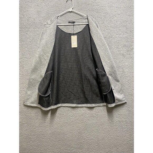 Lungo L'Arno Open Front Light Cardigan Jacket Long Sleeve Made In Italy Floral M - Picture 5 of 10